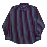 NAUTICA Mens Shirt Blue Striped Long Sleeve XL