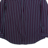 NAUTICA Mens Shirt Blue Striped Long Sleeve XL