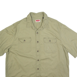 WRANGLER Mens Plain Shirt Green XL