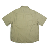 WRANGLER Mens Plain Shirt Green XL