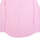 CHAPS Womens Shirt Pink Gingham Long Sleeve M