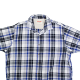 WRANGLER Mens Shirt Blue Check XL