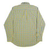 TOMMY HILFIGER Mens Shirt Yellow Check Long Sleeve M