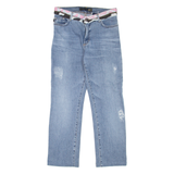 JUST CAVALLI Womens Jeans Blue Slim Tapered Stone Wash W28 L26