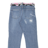 JUST CAVALLI Womens Jeans Blue Slim Tapered Stone Wash W28 L26