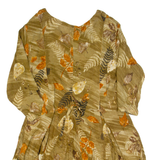 HOT DATE Womens Day Dress Brown 90s Crazy Pattern Knee Length M