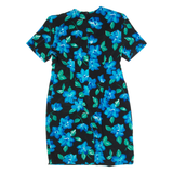SAG HARBOR Womens Pencil Dress Black 90s Floral Knee Length M