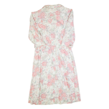 AS ELLIOT Womens A-Line Dress Cream 90s Floral Long M