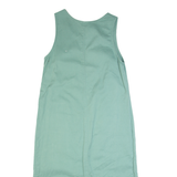 JAMIE BROOKE Womens Dungaree Dress Blue 90s Sleeveless Long S