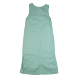 JAMIE BROOKE Womens Dungaree Dress Blue 90s Sleeveless Long S