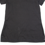 Womens Shift Dress Black Short Sleeve Knee Length S