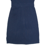 BODEN Womens Fit & Flare Dress Blue Short Sleeve Knee Length UK 8