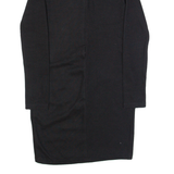 ZARA Womens Bodycon Dress Black Long Sleeve Knee Length S