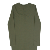 ZARA TRAFALUC Womens Bodycon Dress Green Long Sleeve Midi S