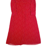 BODEN Womens Tea Dress Red Polka Dot Long Sleeve Long UK 10