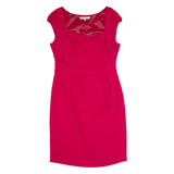 LK BENNETT Womens Bodycon Dress Pink Sleeveless Knee Length UK 16