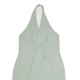 REISS Womens Bodycon Dress Green Sleeveless Knee Length UK 14