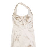 KAREN MILLEN Womens Bodycon Dress Silver Sleeveless Knee Length UK 12