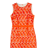 HOBBS LONDON Womens Bodycon Dress Red Lace Sleeveless Midi UK 10