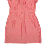 BODEN Womens Day Dress Red Short Sleeve Knee Length UK 14