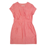 BODEN Womens Day Dress Red Short Sleeve Knee Length UK 14