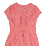 BODEN Womens Day Dress Red Short Sleeve Knee Length UK 14