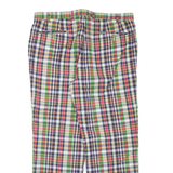 LAUREN RALPH LAUREN Check Womens Trousers Green Regular Tapered W36 L30