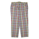 LAUREN RALPH LAUREN Check Womens Trousers Green Regular Tapered W36 L30