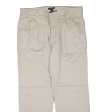 NAUTICA Mens Trousers Beige Regular Tapered W36 L30
