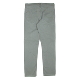 LEVI'S Mens Trousers Green Regular Skinny W33 L32