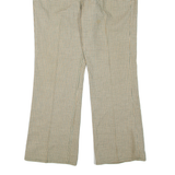 LEE Houndstooth Womens Trousers Beige Regular Flared W36 L30