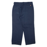DICKIES Mens Trousers Blue Regular Straight W32 L26