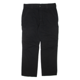 DICKIES Mens Trousers Black Regular Straight W36 L30