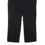 DICKIES Mens Trousers Black Regular Straight W36 L30
