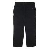 DICKIES Mens Trousers Black Regular Straight W36 L30