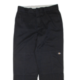 DICKIES Mens Trousers Black Regular Straight W36 L32