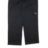 DICKIES Mens Trousers Black Regular Straight W36 L32