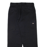 DICKIES Mens Trousers Black Regular Straight W36 L32