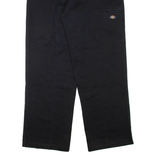 DICKIES Mens Trousers Black Regular Straight W36 L32