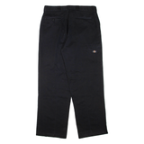 DICKIES Mens Trousers Black Regular Straight W36 L32