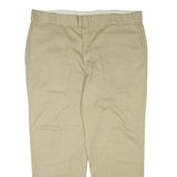 DICKIES Mens Trousers Beige Regular Tapered W42 L30