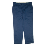 DICKIES Mens Trousers Blue Regular Tapered W42 L32