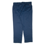 DICKIES Mens Trousers Blue Regular Tapered W42 L32