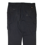 DICKIES Cargo Mens Trousers Black Regular Straight W40 L32
