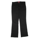 DICKIES Womens Trousers Black Regular Flared W32 L32