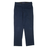 DICKIES Mens Trousers Blue Regular Straight W32 L30