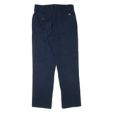 DICKIES Mens Trousers Blue Regular Straight W32 L30