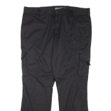 DICKIES Cargo Mens Trousers Black Regular Flared W40 L32