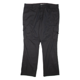 DICKIES Cargo Mens Trousers Black Regular Flared W40 L32