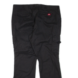 DICKIES Cargo Mens Trousers Black Regular Flared W40 L32